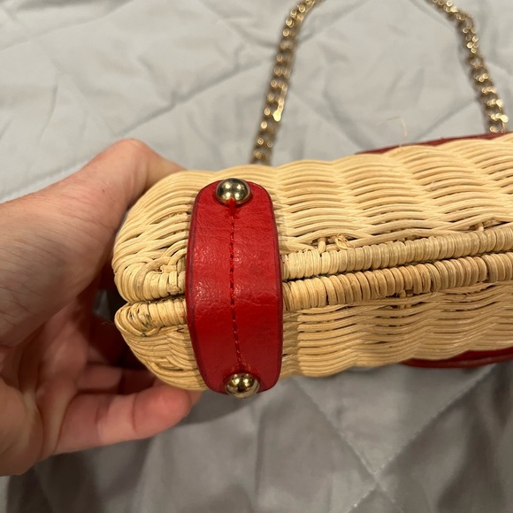 Vintage Wicker Sling Clutch Bag - Picture 4 of 8